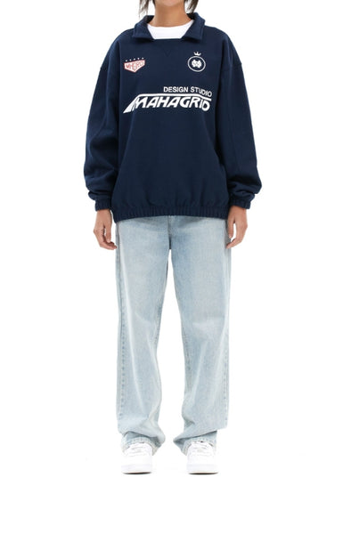 [ MAHAGRID]★24SS★韓国人気★RALLY COLLARED SWEATSHIRT 0003_218703a5-dd38-44d0-983a-