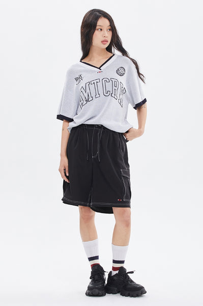 ★2022SS新作★ROMANTIC CROWN★RMTCRW V NECK KNIT JERSEY ROMANTIC CROWN (ロマンティック クラウン) - RMTCRW V NECK