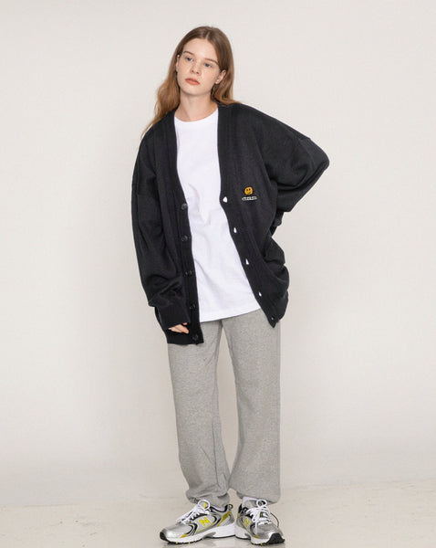 [GRAVER]★DOT BOARD EMBROIDERY KNIT CARDIGAN GRAVER(グレーバー) - Dot Board Embroidery Knit Cardigan