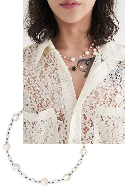 ☆人気☆【BLACKPURPLE】☆blair pearl necklac.e☆ネックレス☆ ☆人気☆【BLACKPURPLE】☆Baby Pearl Necklac.e☆ネックレス
