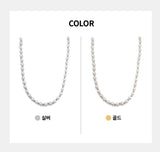 6mm Pearl Little Ball Chain Necklace