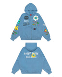 22ss Say Happy Hood Zip-up (No.20)
