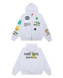 22ss Say Happy Hood Zip-up (No.20)