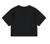 5 Flower Drawing Smile Crop T-shirt