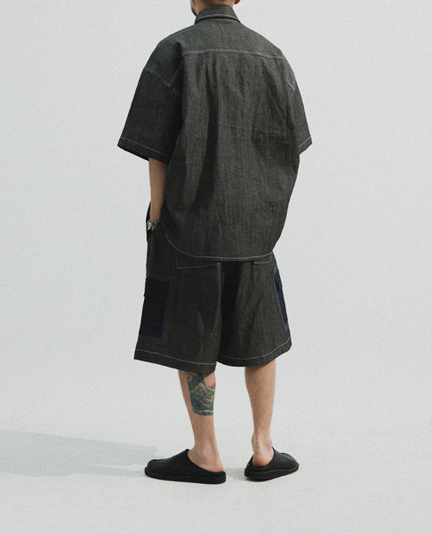 ANGLAN (アングラン) - Chambray Two Pocket Half Set up – einz.jp