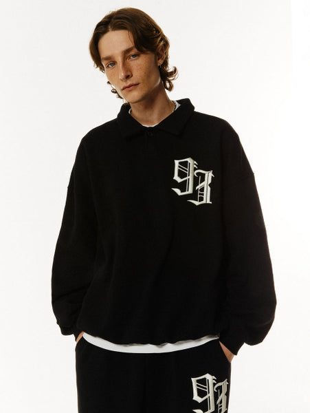 ●1993STUDIO●93 LOGO RUGBY SWEATSHIRTS スウェット 男女兼用 1993studio(1993スタジオ) - 93 Logo rugby sweatshirt – einz.jp