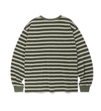 22FW STRIPED POCKET LS TEE