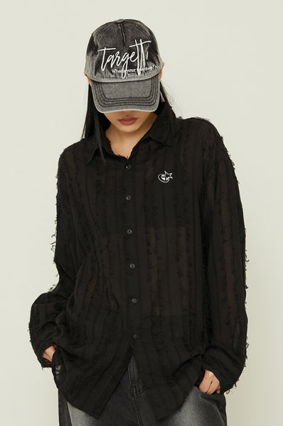 TARGETTO (ターゲット) - SEE THROUGH FRINGE SHIRT – einz.jp