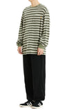 22FW STRIPED POCKET LS TEE