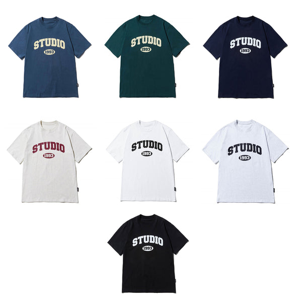 Tシャツ・カットソー 1993studio Studio Arch Logo T-Shirt_Black MUSINSA | 1993STUDIO Studio Arch Logo T-shirt_Black