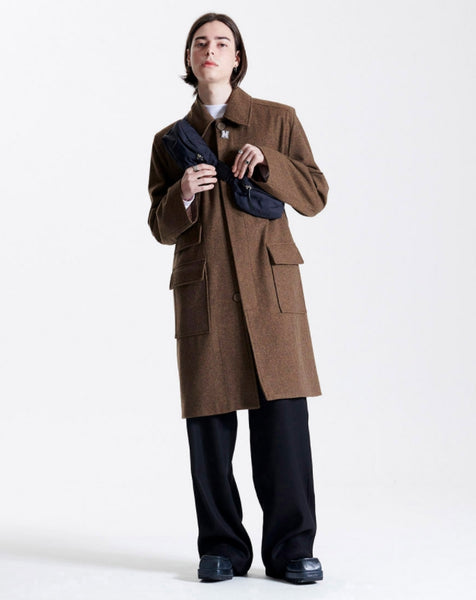 【LA MER MA MAISON】21FW★ SINGLE BALMACAAN COAT BROWN LA MER MA MAISON(ラメルマメゾン) - SINGLE BALMACAAN COAT