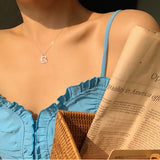 925 Silver Clyde Square Necklace