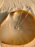 925 Silver Clyde Square Necklace