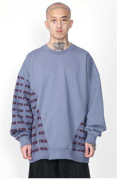 【AJO AJOBYAJO】FUXX YOU Knit Mixed Sweatshirt AJO AJOBYAJO (アジョ バイ アジョ) - FUXX YOU Knit Mixed