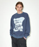 GRUNGE SLOGAN PIGMENT SWEATSHIRT