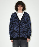 LEOPARD HAIRY KNIT CARDIGAN