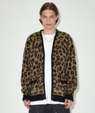 LEOPARD HAIRY KNIT CARDIGAN