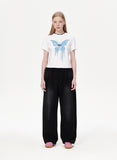 BUTTERFLY GOTH CROP TEE