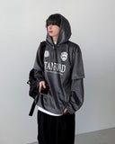 Storm Velour Layered Hoodie