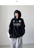 Storm Velour Layered Hoodie
