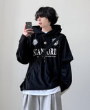 Storm Velour Layered Hoodie