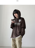 Storm Velour Layered Hoodie