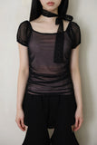 Louis puff mesh top