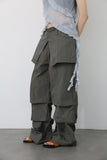 Wrap Skirt Nylon Pants