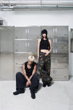 (W) CHEST METAL LOGO SLEEVELESS
