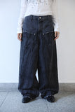 Unwrap front pocket denim