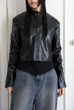 Wave shirring quilted jacket