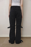 Kai zipper buckle denim