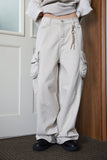 Curved cargo pants