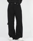 Baek bijo rivet cotton pants