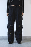 Cargo side buckle pants