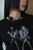 Renee printed crop tee