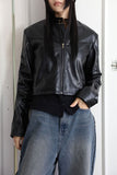 Wave shirring quilted jacket