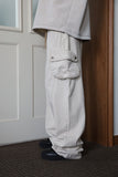 Curved cargo pants