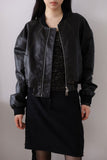 Remen leather biker jumper