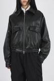 Mellow Crop Leather Jumper