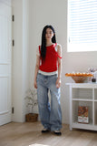 Lago light blue balloon denim