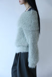 Sol-ip fur shoulder knit