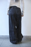 Unwrap front pocket denim