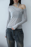 Unbalanced Silky T-shirt