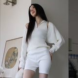 Weup shoulder slit knit
