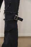 Kai zipper buckle denim