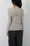 Cozy Off-Shoulder Tee
