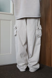 Curved cargo pants