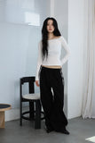 Lace string pants
