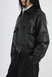 Mellow Crop Leather Jumper